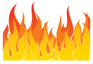 Illustration of a fire's flames