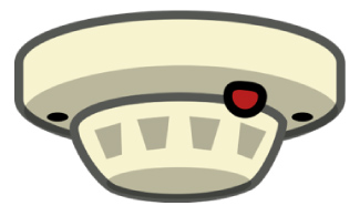 Illustration of a smoke detector
