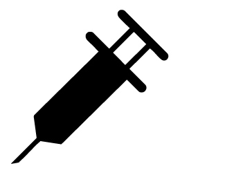 Illustration of a medical syringe (needle)