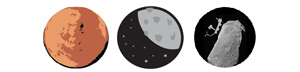 Icons for planets