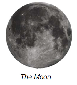 The image depicts the full moon in a grayscale. The surface is textured with various shades of gray, highlighting features such as craters and maria. Darker patches contrast with lighter areas, indicating different surface compositions. The bottom portion shows distinct radiating lines stemming from a prominent round crater, producing a striking pattern. The top half contains a variety of larger and smaller dark areas, representing highland regions and ancient basaltic plains.