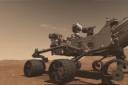 robot rover on a planet surface